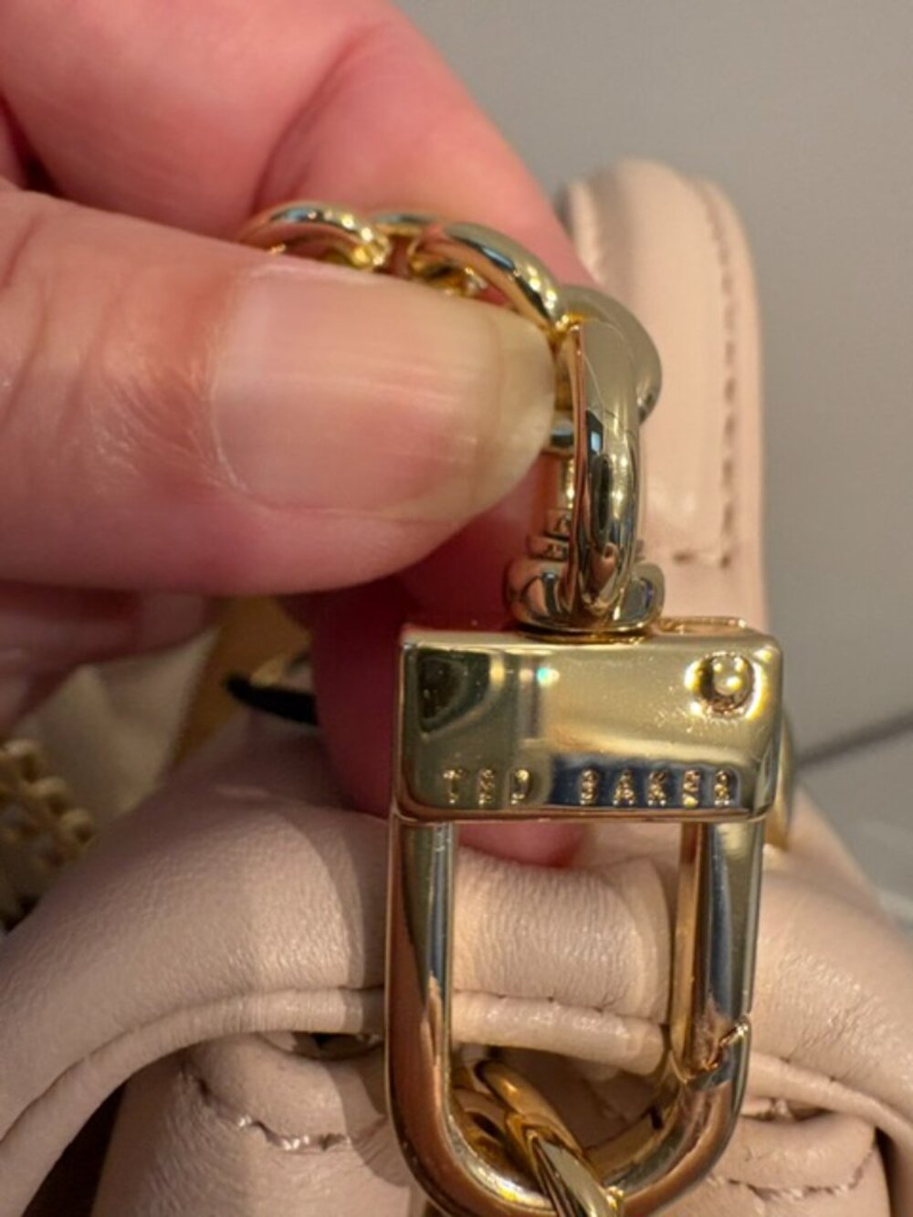 Ted Baker London Poppy Mini Satchel Blush  Leather Crossbody Bag - Picture 3 of 9